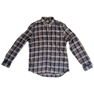 Burberry Brit Mens Plaid Button Down Shirt Large